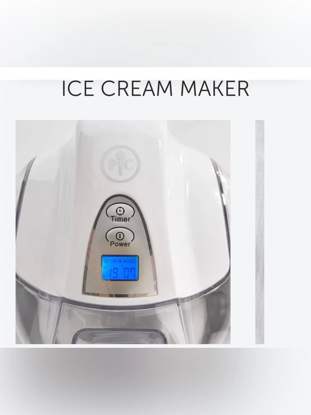 Pampered Chef Ice Cream machine and extra cover